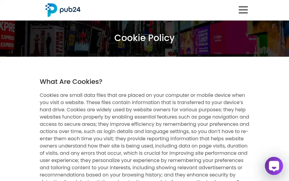 Screenshot of pub24.media