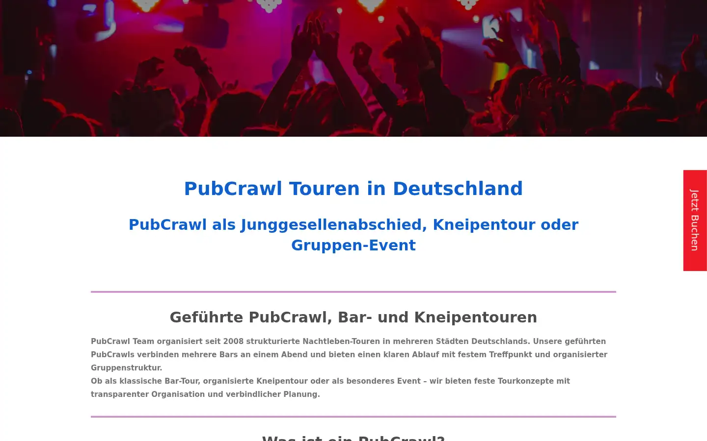 Screenshot of pubcrawl.team
