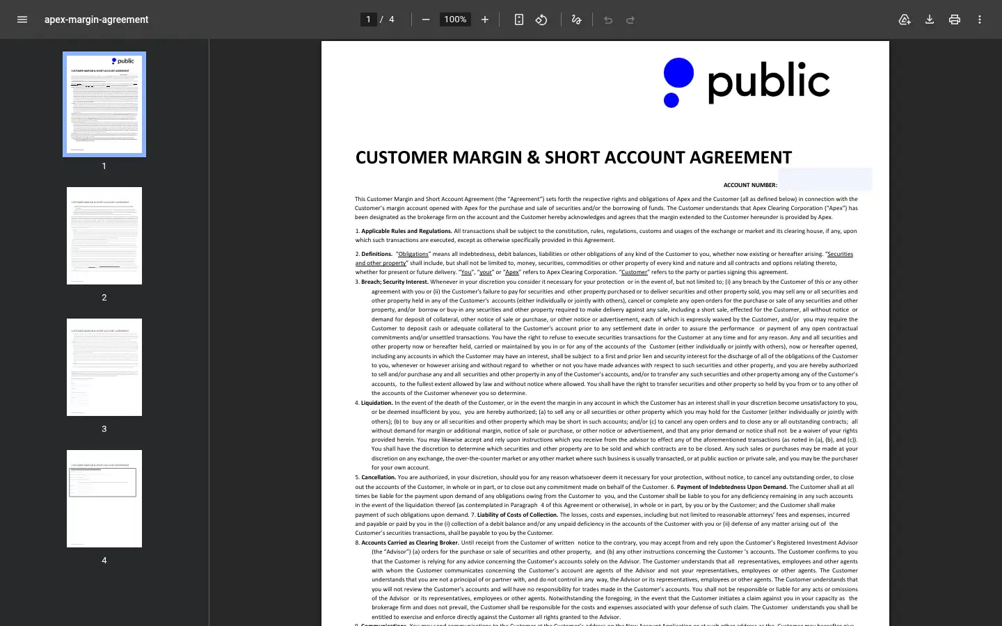 Screenshot of public.com