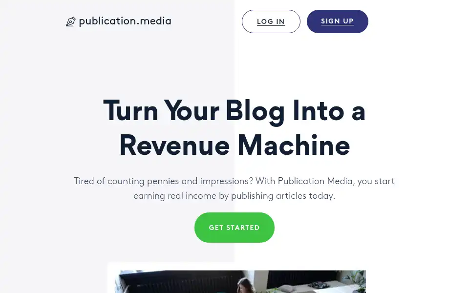 Screenshot of publication.media