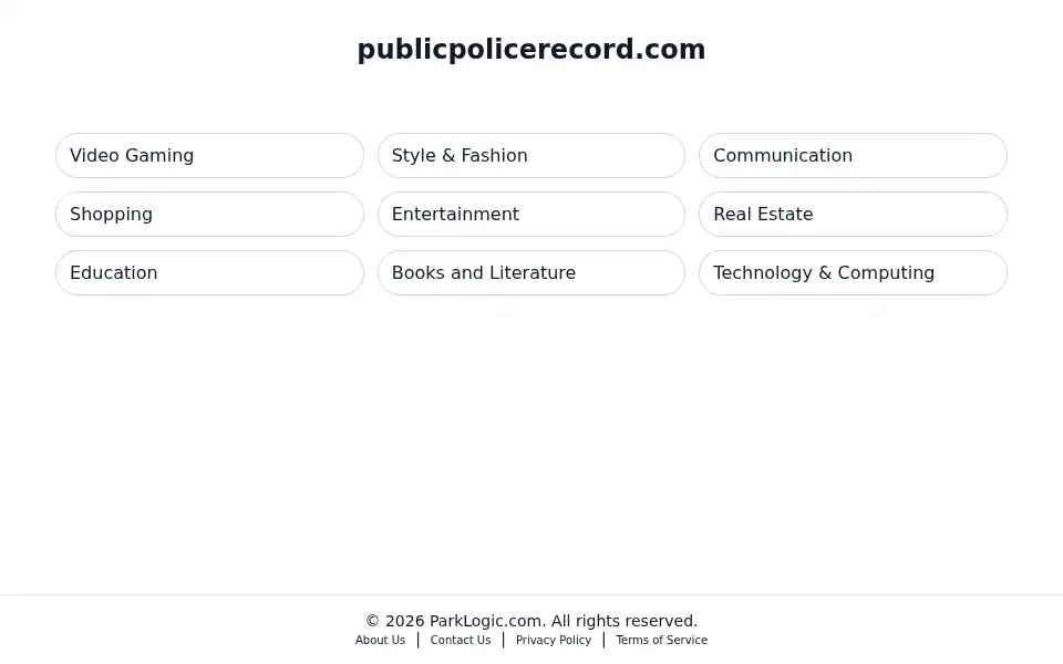 Screenshot of publicpolicerecord.com