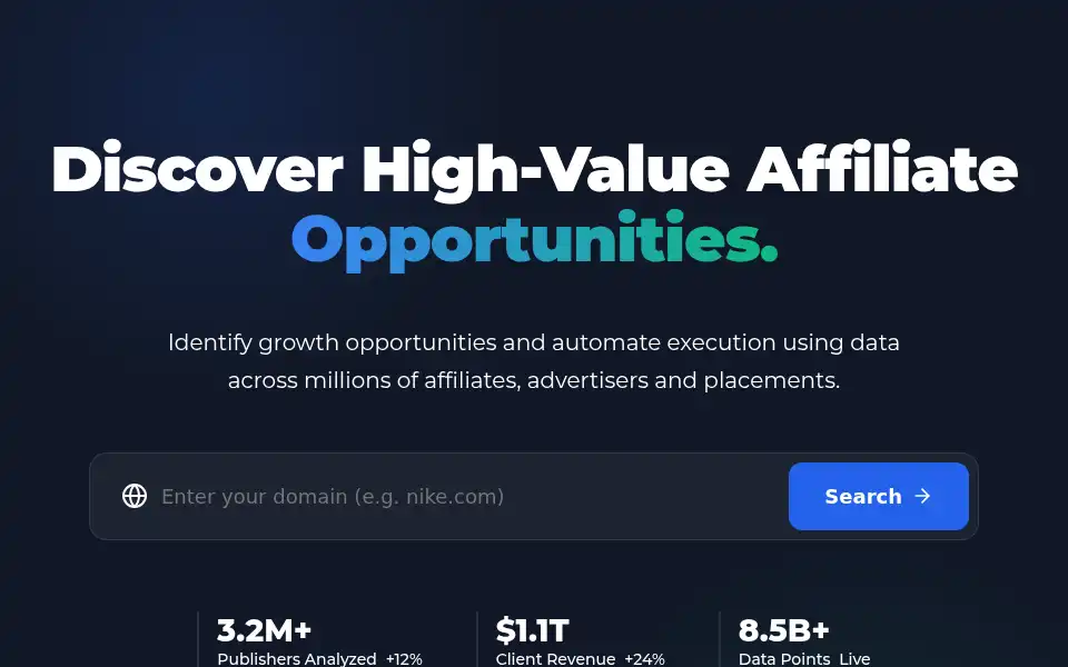 Screenshot of publisherdiscovery.com