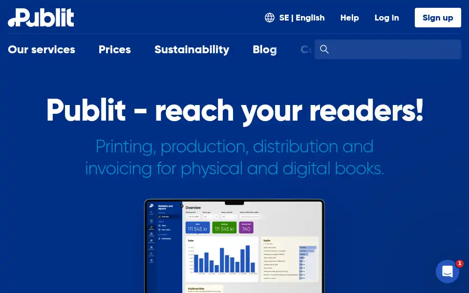 Screenshot of publit.com