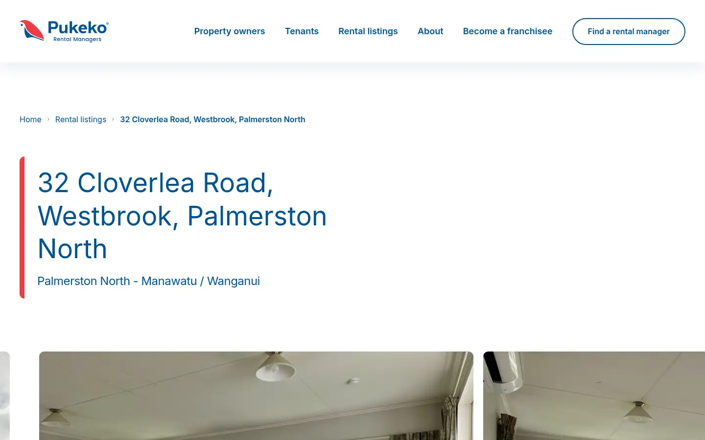 Screenshot of pukekorentalmanagers.co.nz