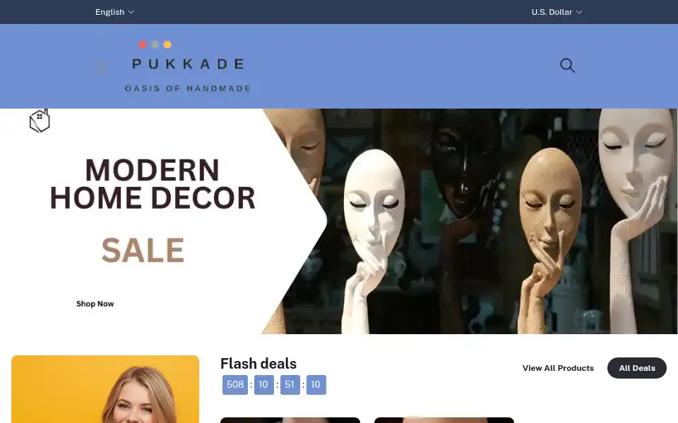 Screenshot of pukkade.com