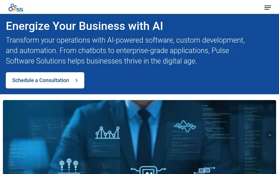 Screenshot of pulsesolutions.com