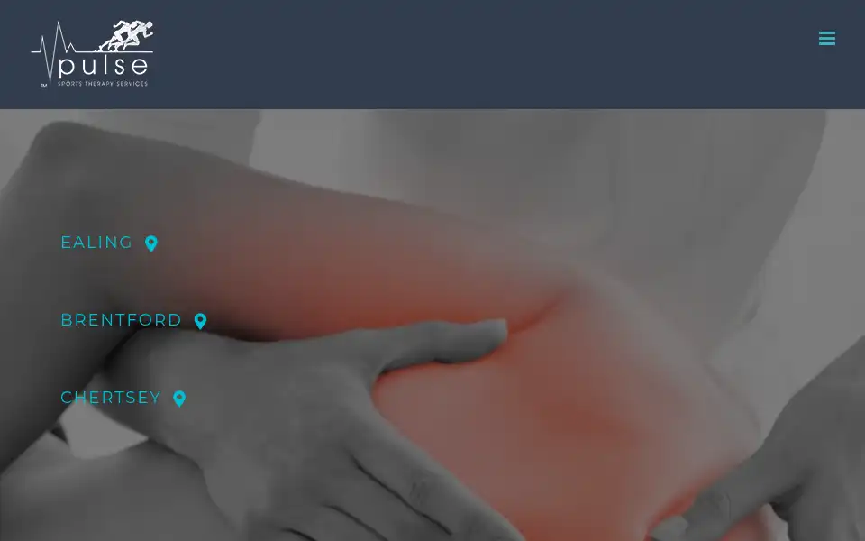 Screenshot of pulsesportstherapy.com