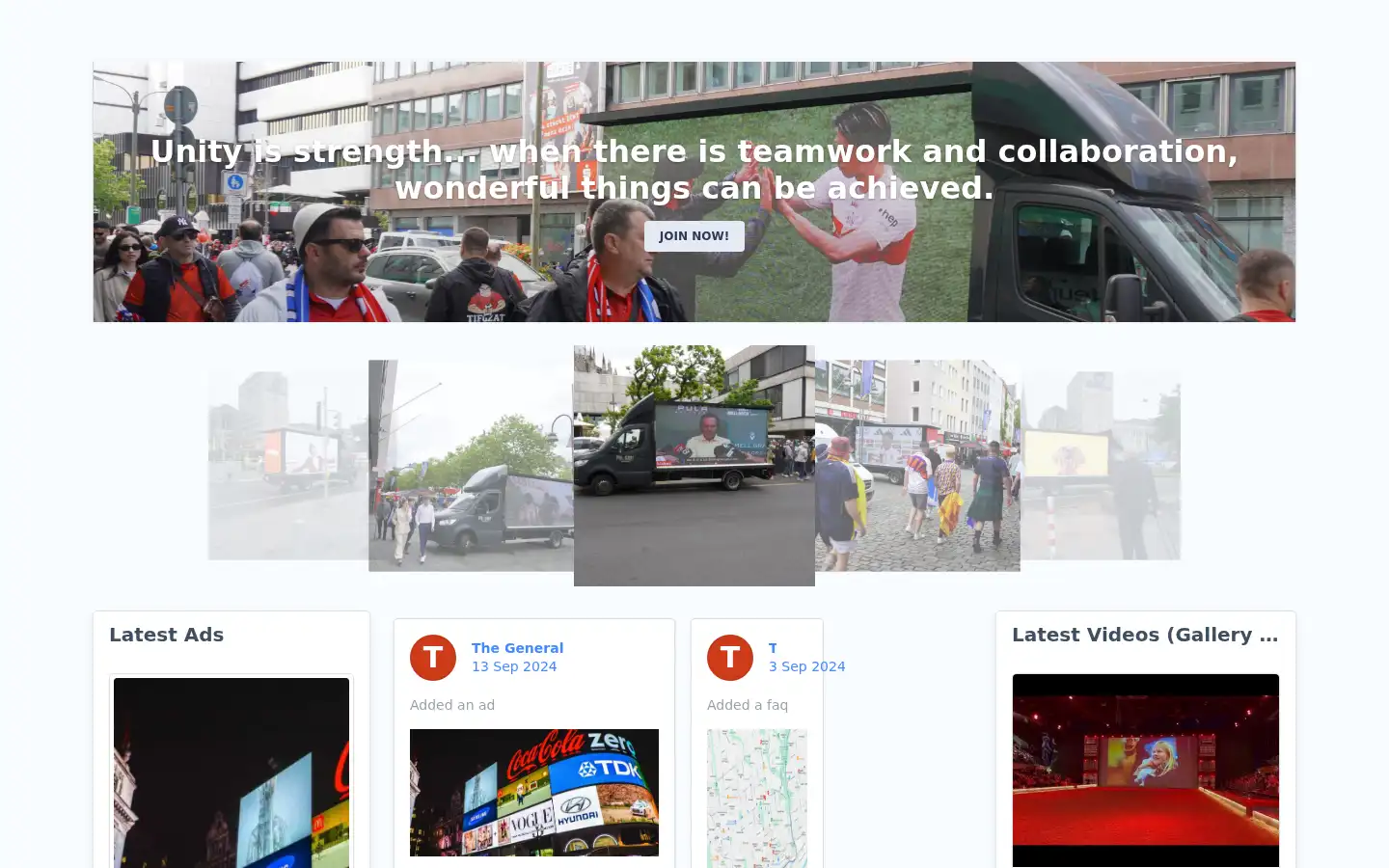 Screenshot of pulseunity.com
