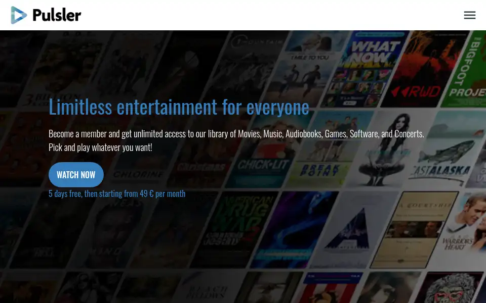Screenshot of pulsler.com