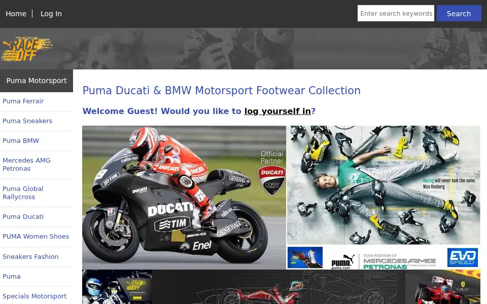 Screenshot of puma-ducati-bmw.com