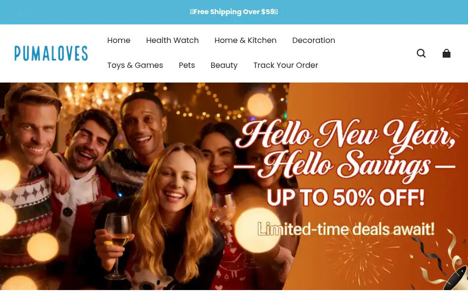 Screenshot of pumaloves.com