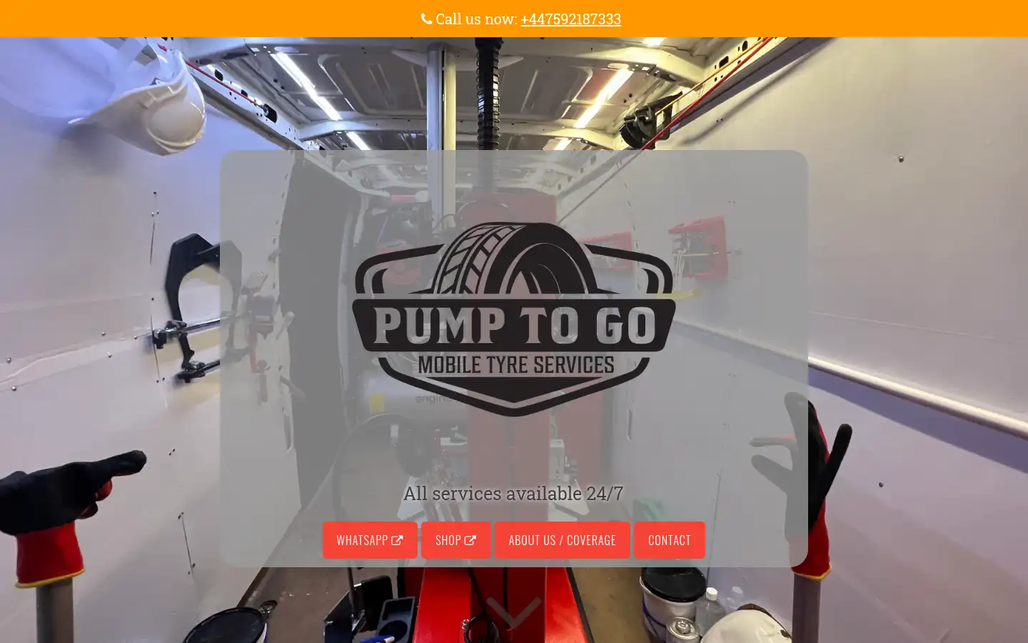 Screenshot of pumptogo.co.uk