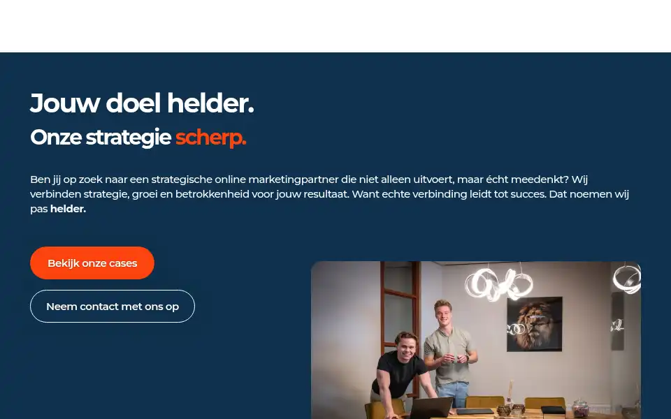 Screenshot of punthelder.nl