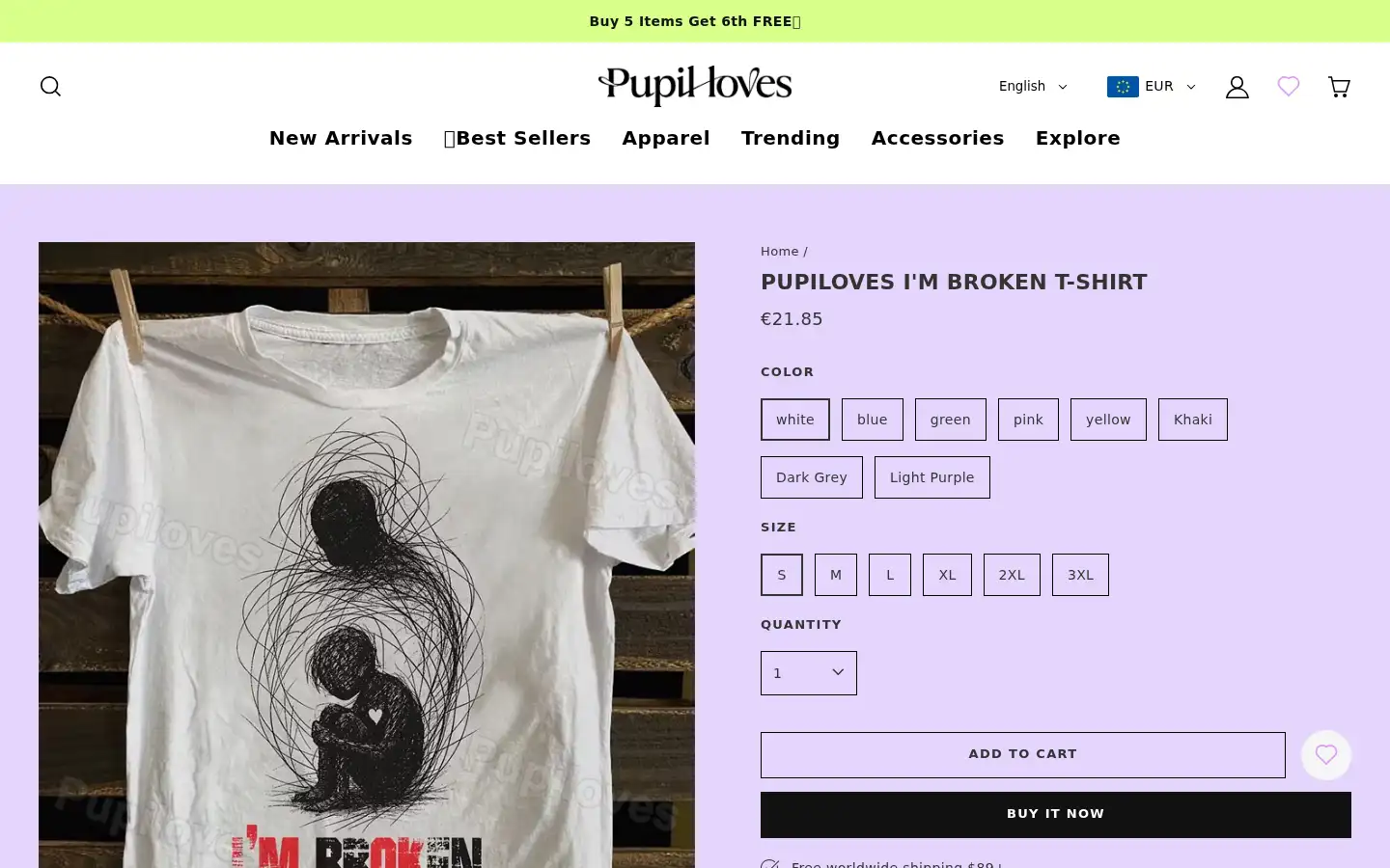 Screenshot of pupiloves.com