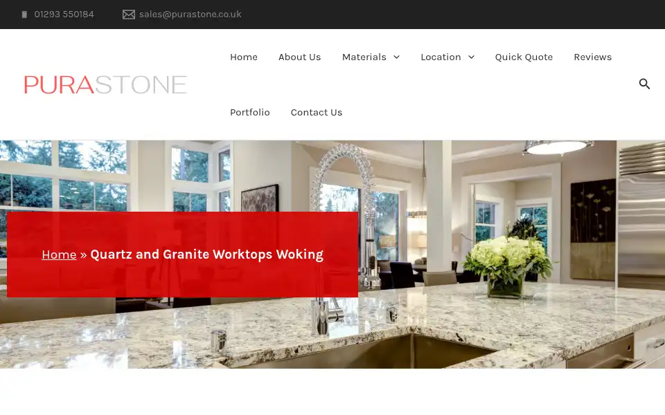 Screenshot of purastone.co.uk