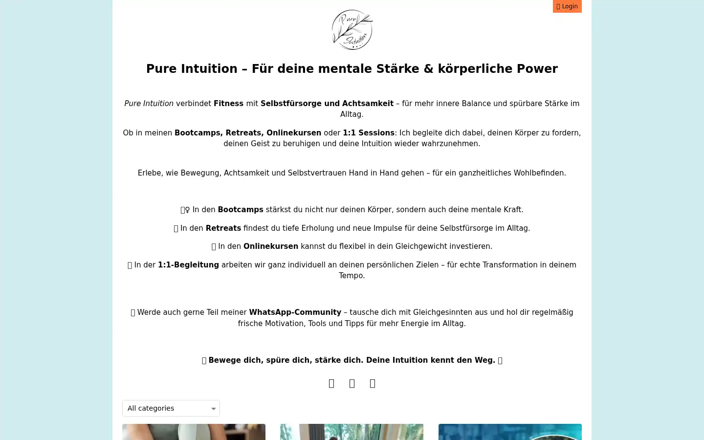 Screenshot of pure-intuition.com