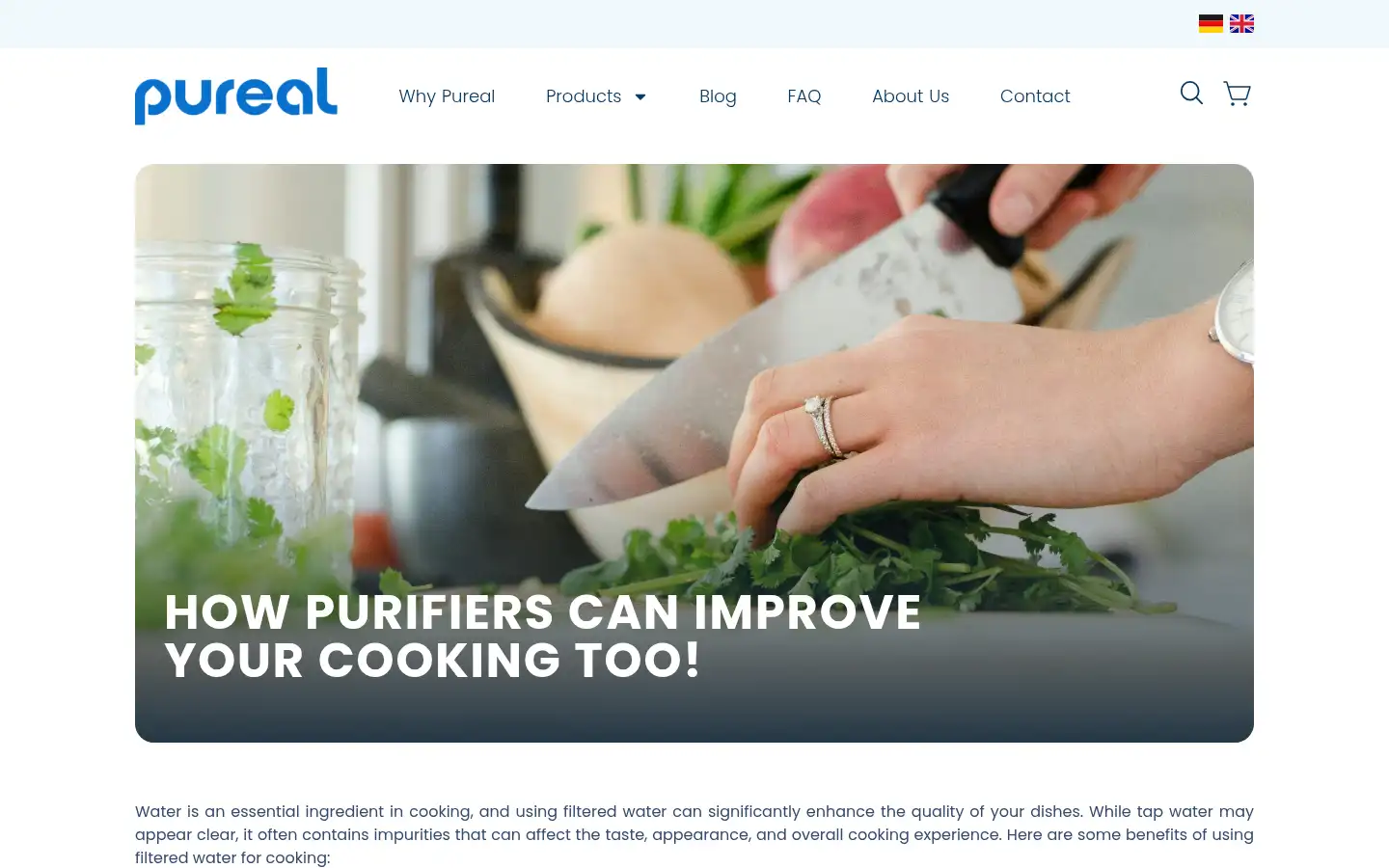 Screenshot of purealgermany.de