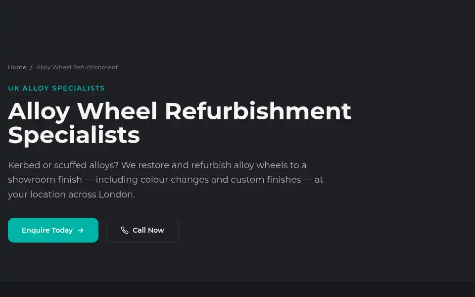 Screenshot of purealloywheels.co.uk