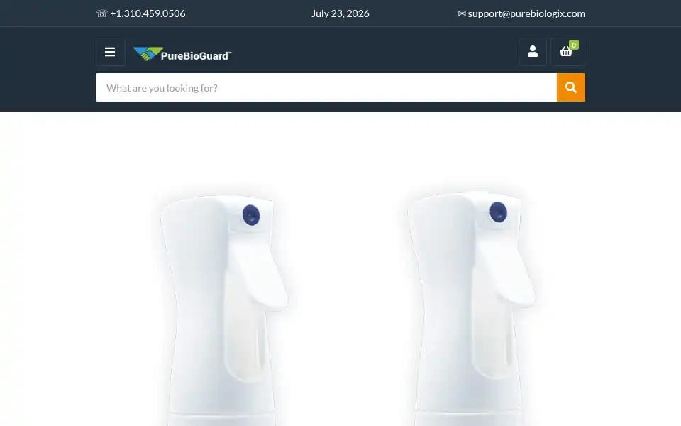 Screenshot of purebiologix.com