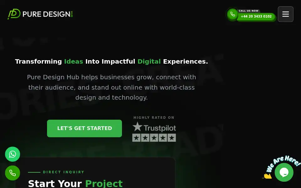 Screenshot of puredesignhub.com