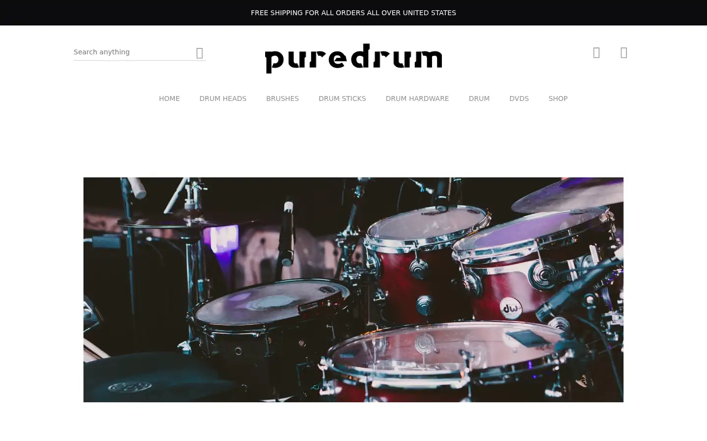 Screenshot of puredrum.com