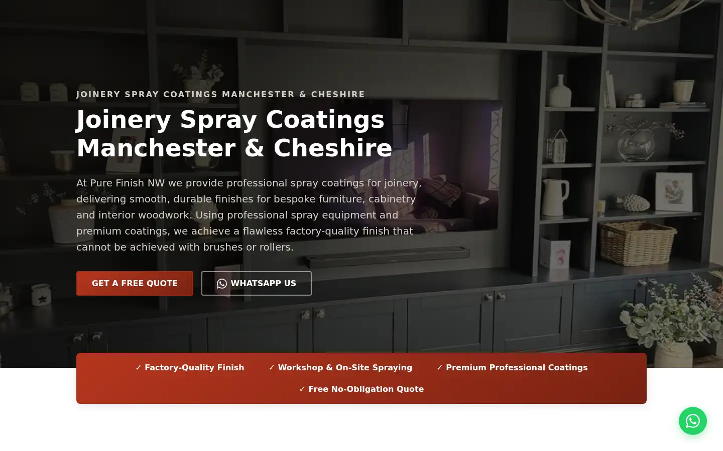 Screenshot of purefinishnw.uk