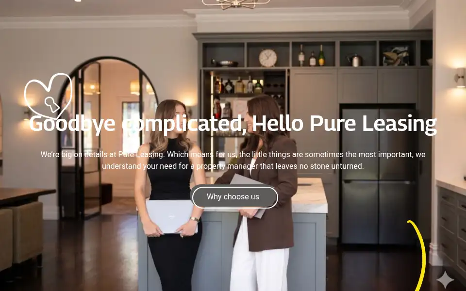 Screenshot of pureleasing.com.au