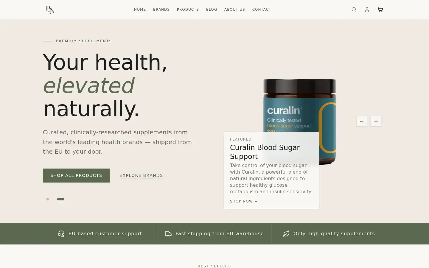 Screenshot of purenordichealth.com