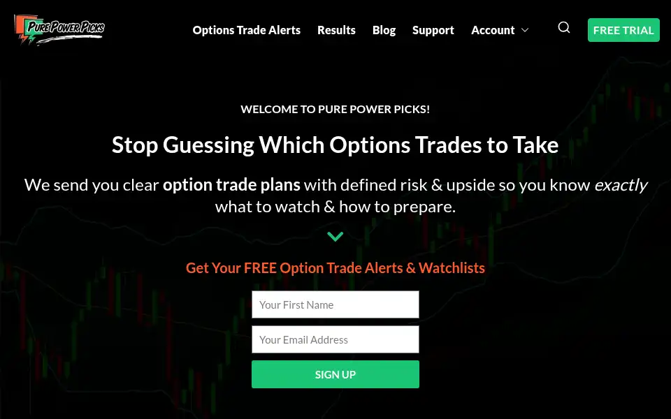 Screenshot of purepowerpicks.com