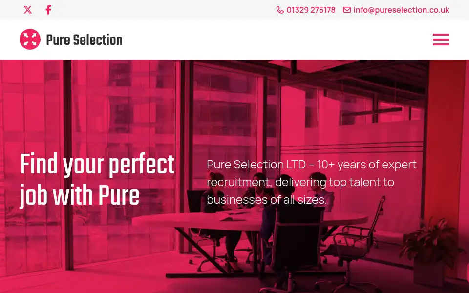 Screenshot of pureselection.co.uk