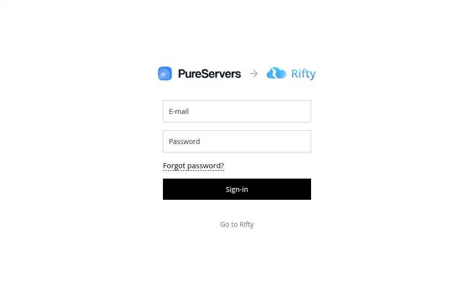 Screenshot of pureservers.org