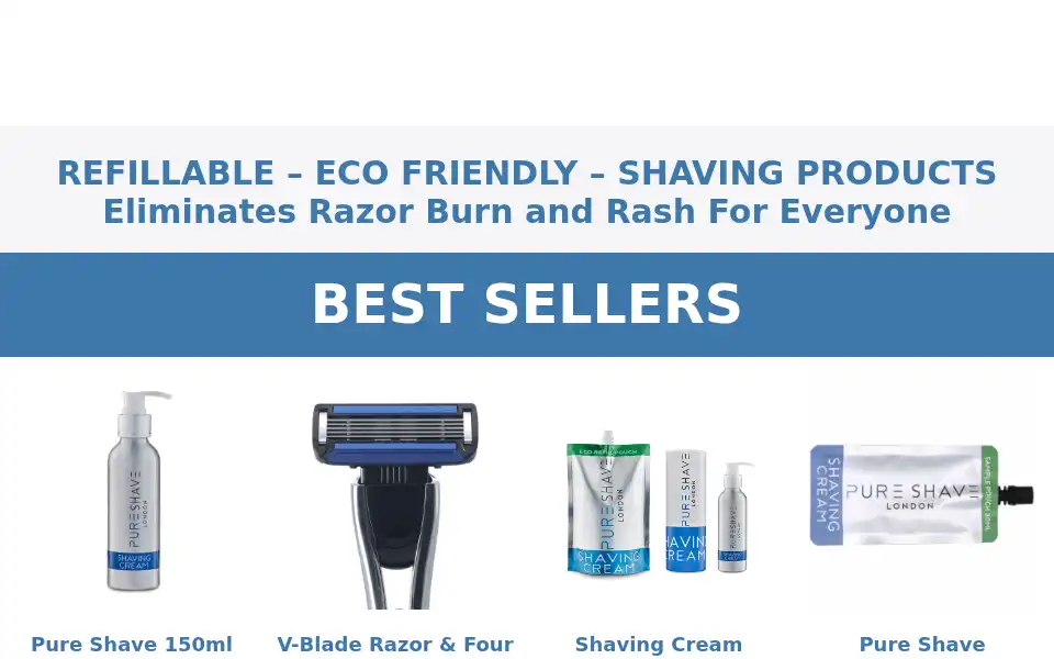 Screenshot of pureshave.co.uk