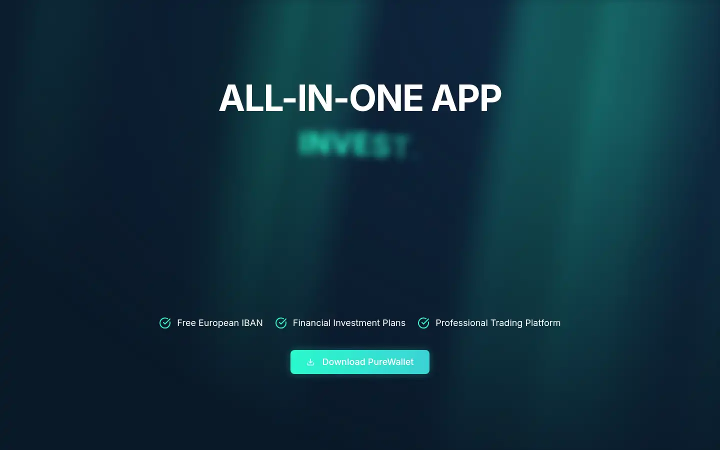 Screenshot of purewallet.app