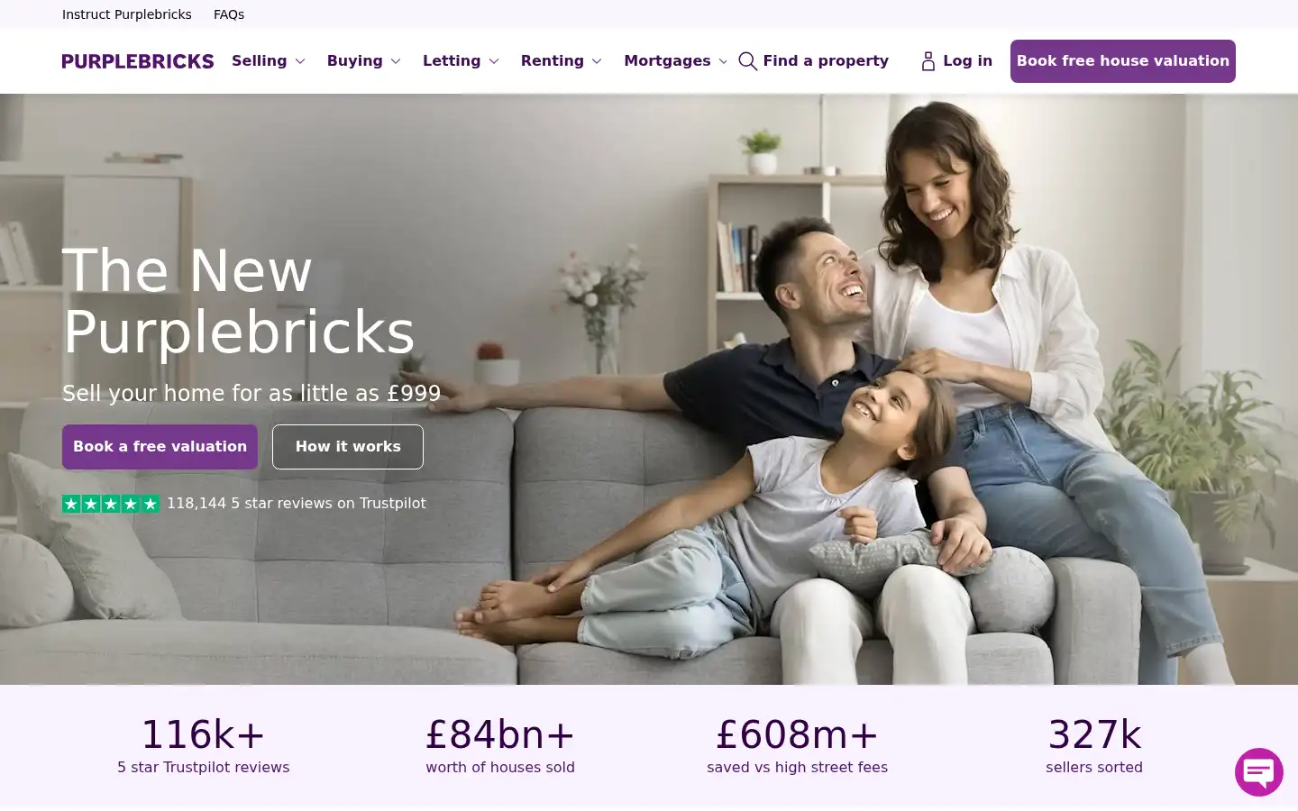 Screenshot of purplebricks.co.uk