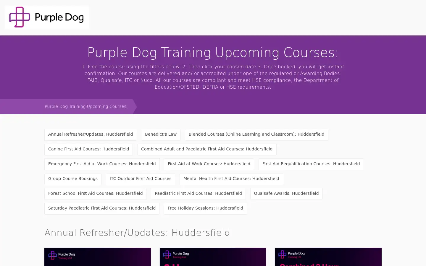 Screenshot of purpledogltd.co.uk