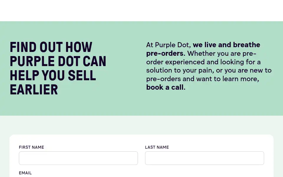 Screenshot of purpledotprice.com