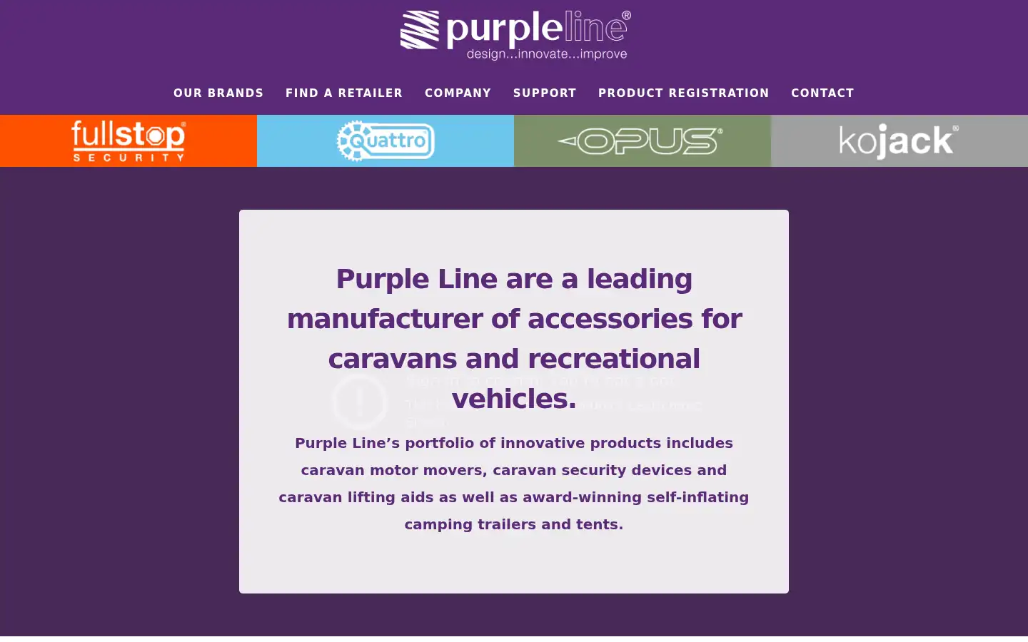 Screenshot of purpleline.co.uk