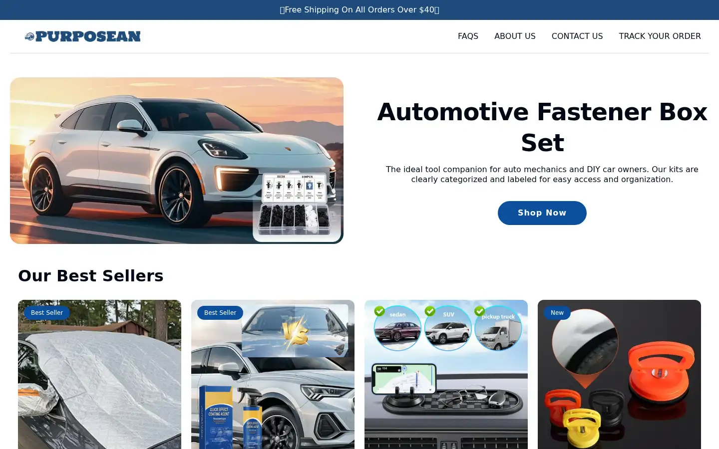 Screenshot of purposean.com