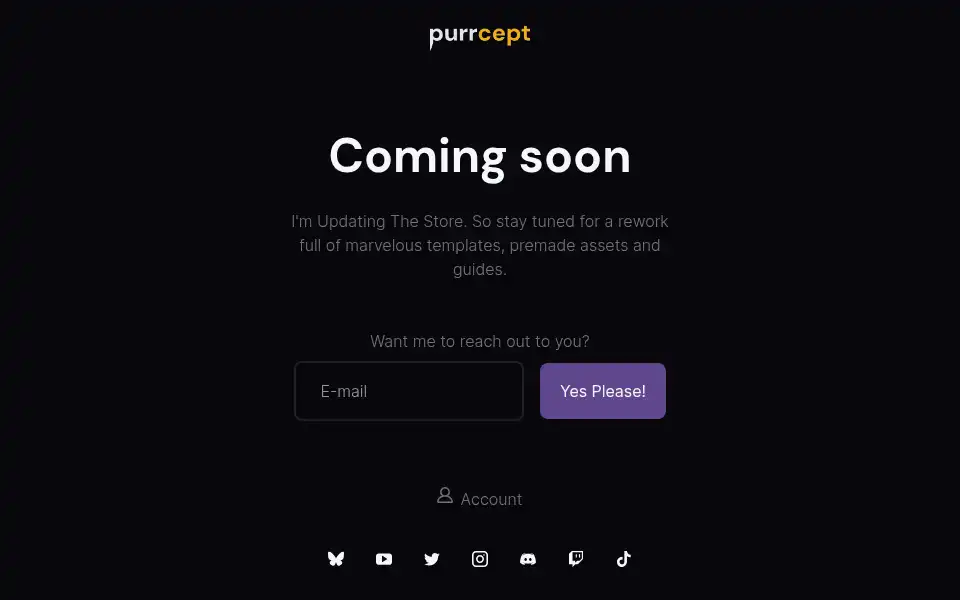 Screenshot of purrcept.com