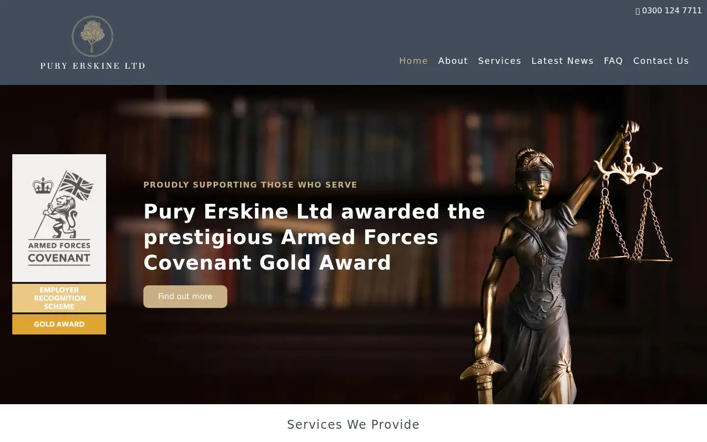 Screenshot of puryerskine.com