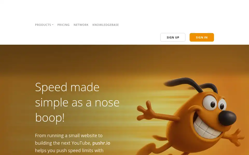 Screenshot of pushrcdn.com