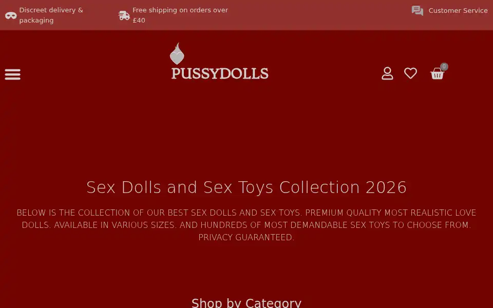 Screenshot of pussydolls.co.uk