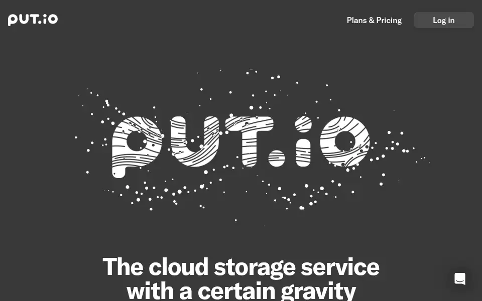 Screenshot of put.io