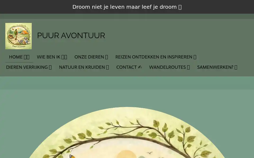 Screenshot of puur-avontuur.nl