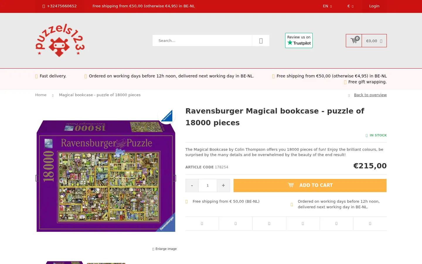 Screenshot of puzzels123.com