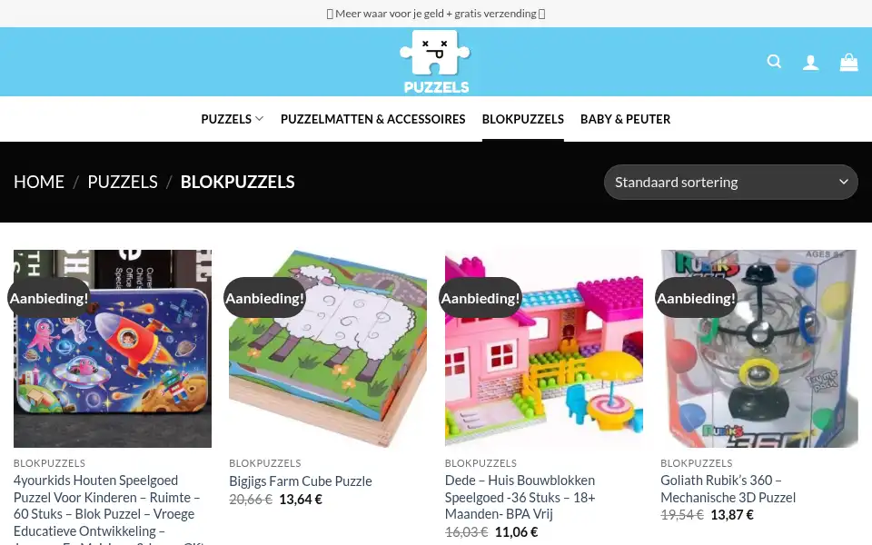 Screenshot of puzzelsnl.com
