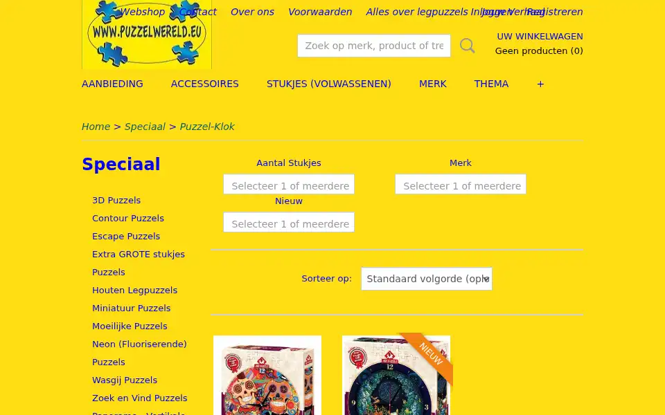 Screenshot of puzzelwereld.eu