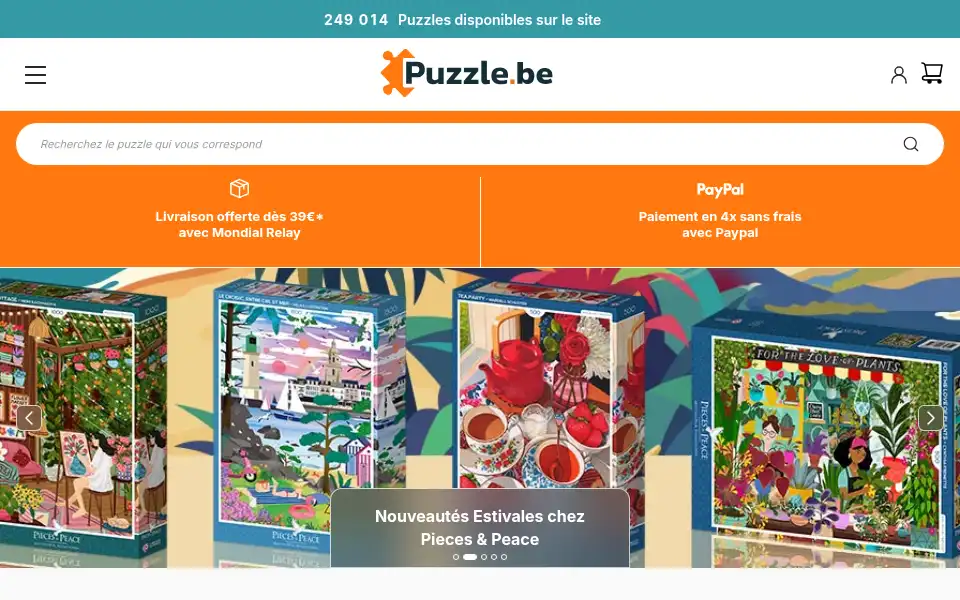 Screenshot of puzzle.be