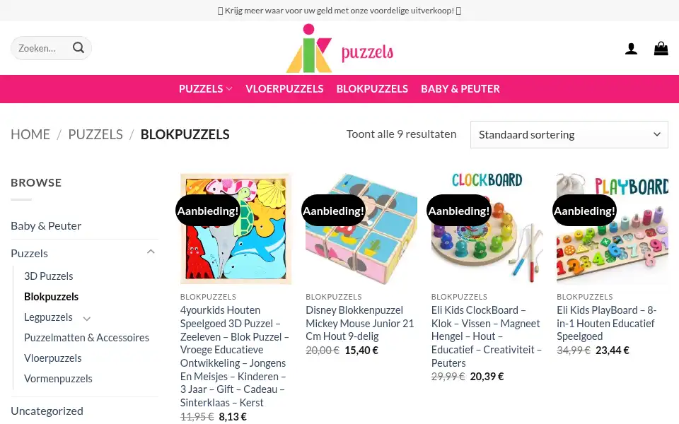 Screenshot of puzzlenl.com