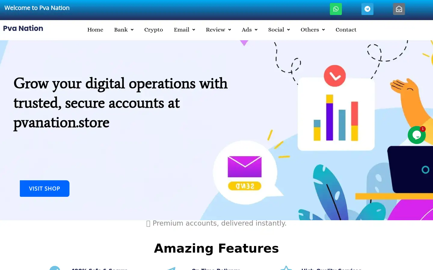 Screenshot of pvanation.store